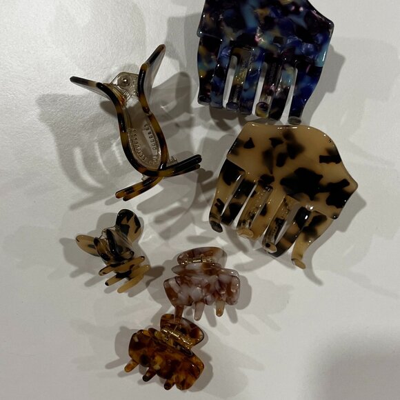 Anthropologie Large and Small Claw Clips - Picture 2 of 2